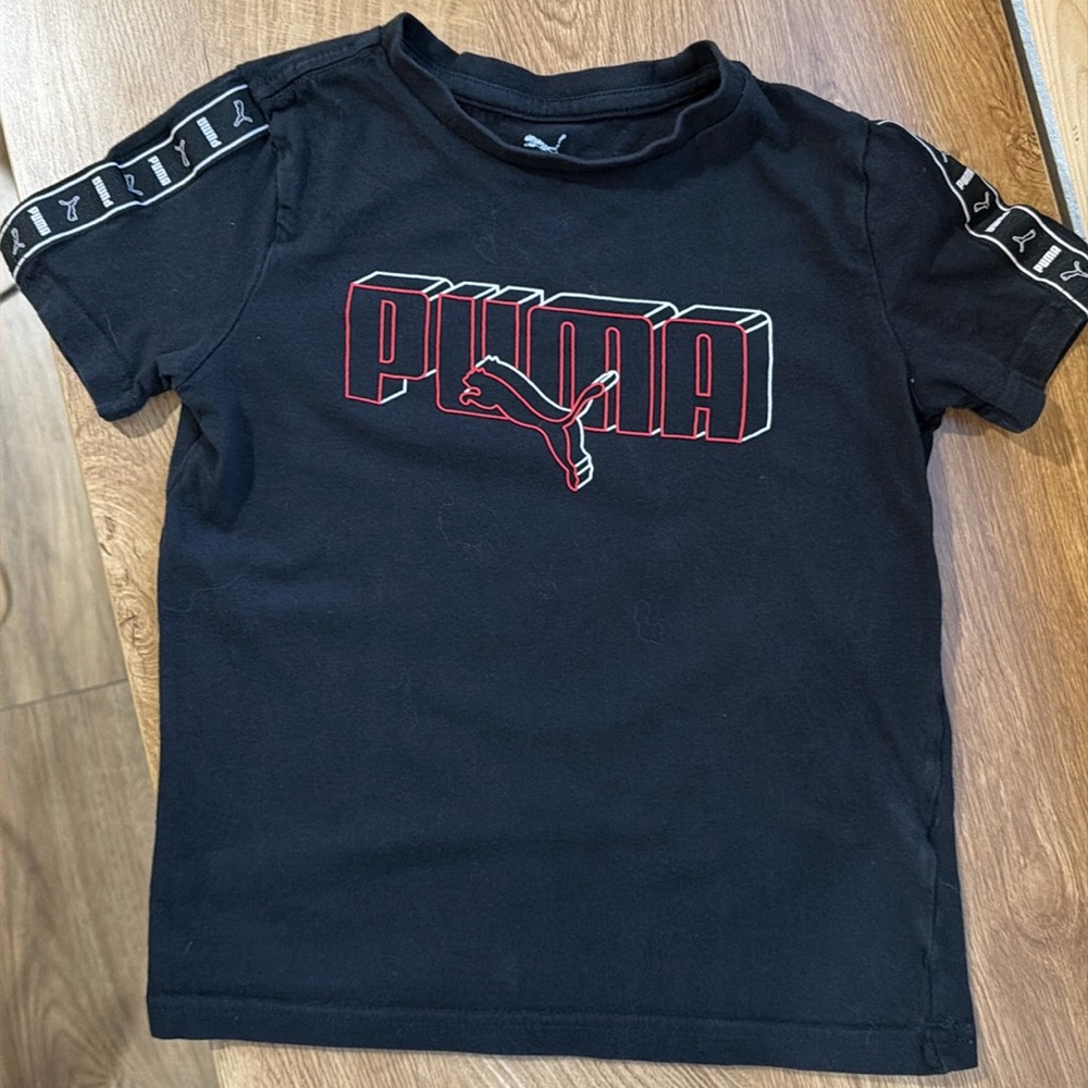 Puma Boys Black T shirt